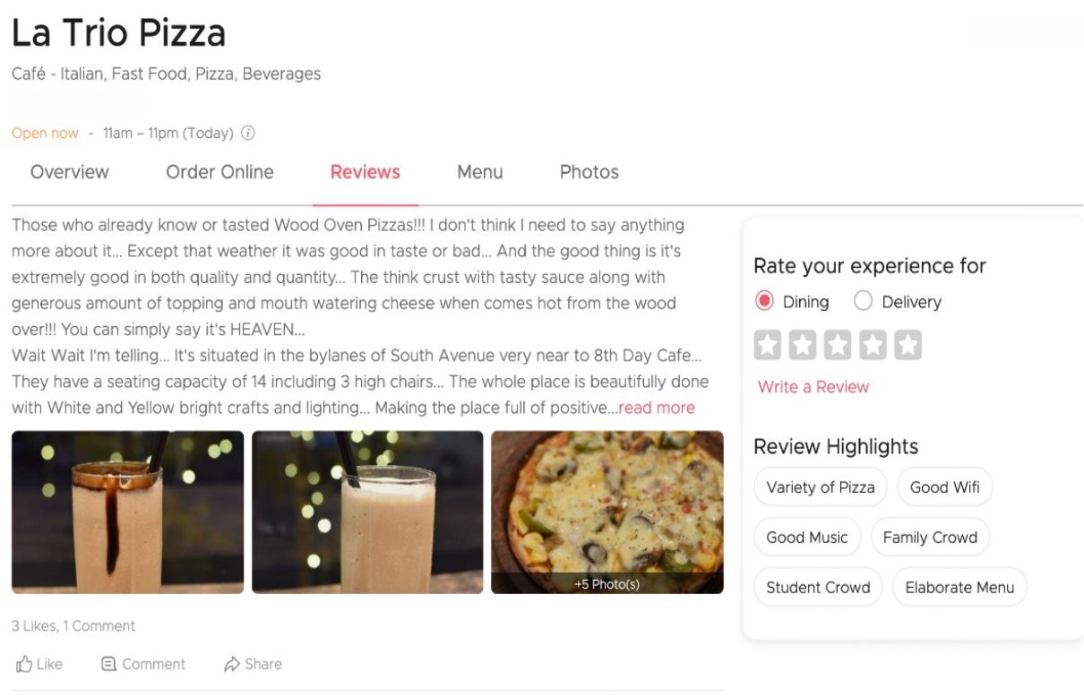 La Trio Pizza Reviews